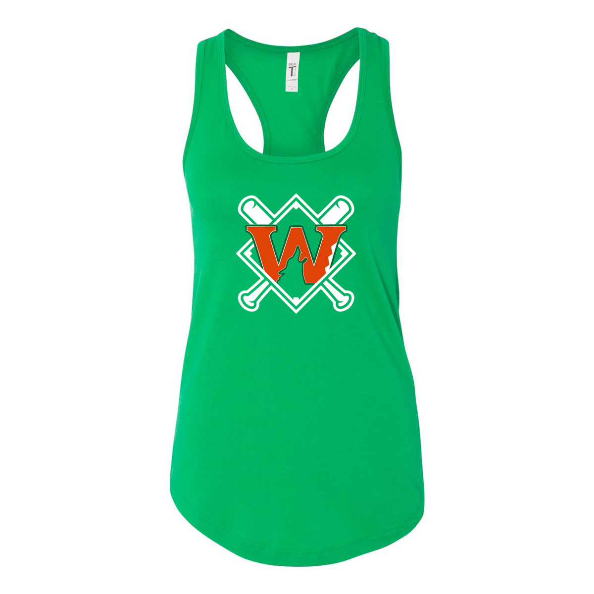 NF Wolves Baseball Next Level Women's Ideal Racerback Tank