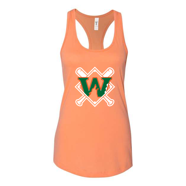 NF Wolves Baseball Next Level Women's Ideal Racerback Tank