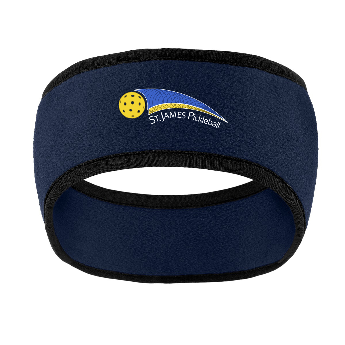 St. James Pickleball Association Two-Color Fleece Headband