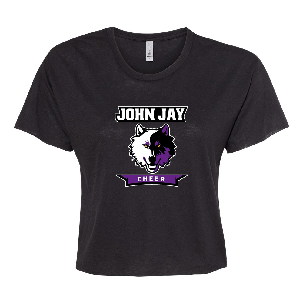 John Jay Youth Cheer Women's Cali Crop Tee