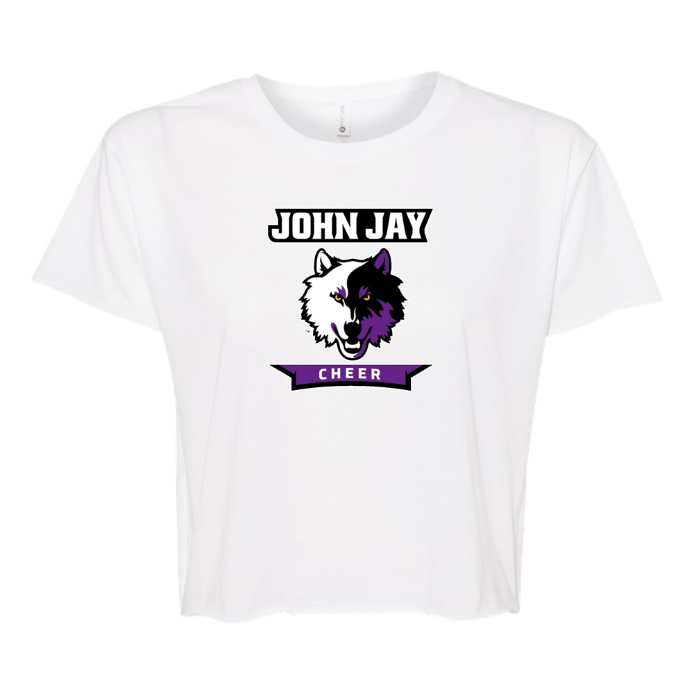 John Jay Youth Cheer Women's Cali Crop Tee