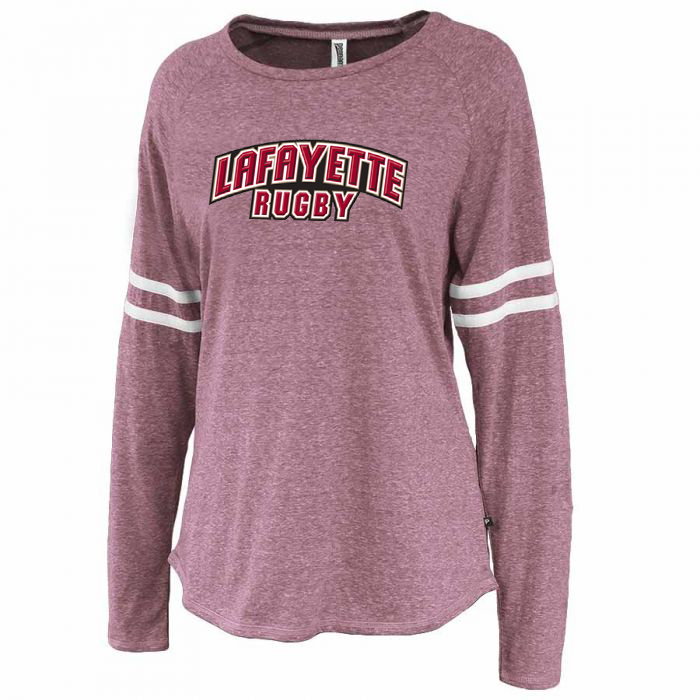 Lafayette College Rugby Triblend Stripe Long Sleeve