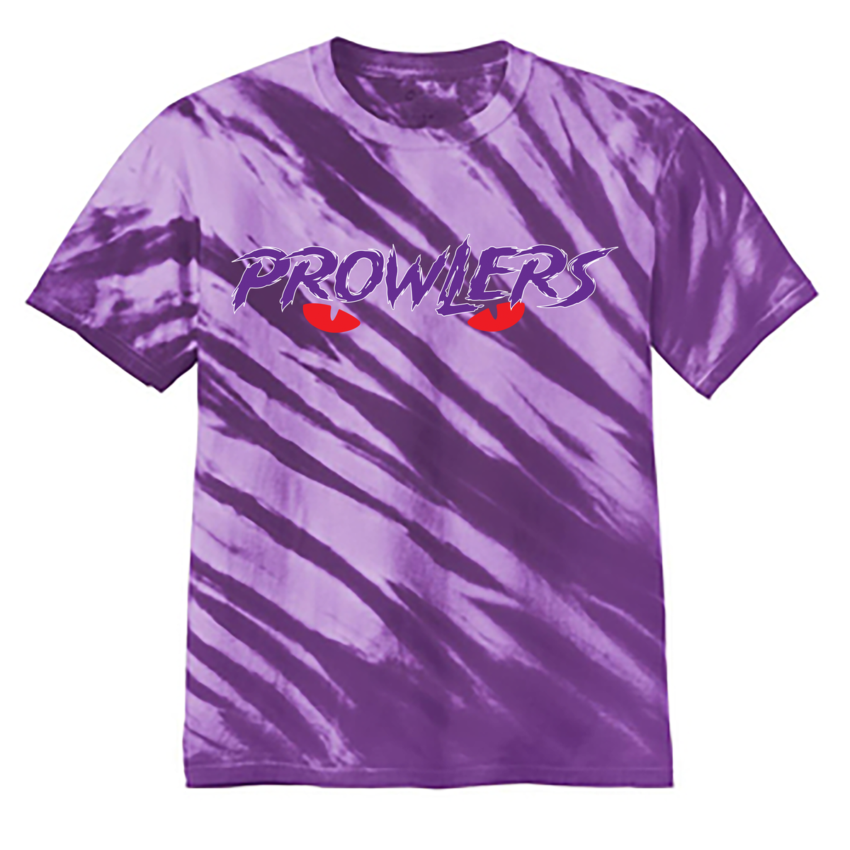 Prowlers Lacrosse Tiger Stripe Tie-Dye Tee