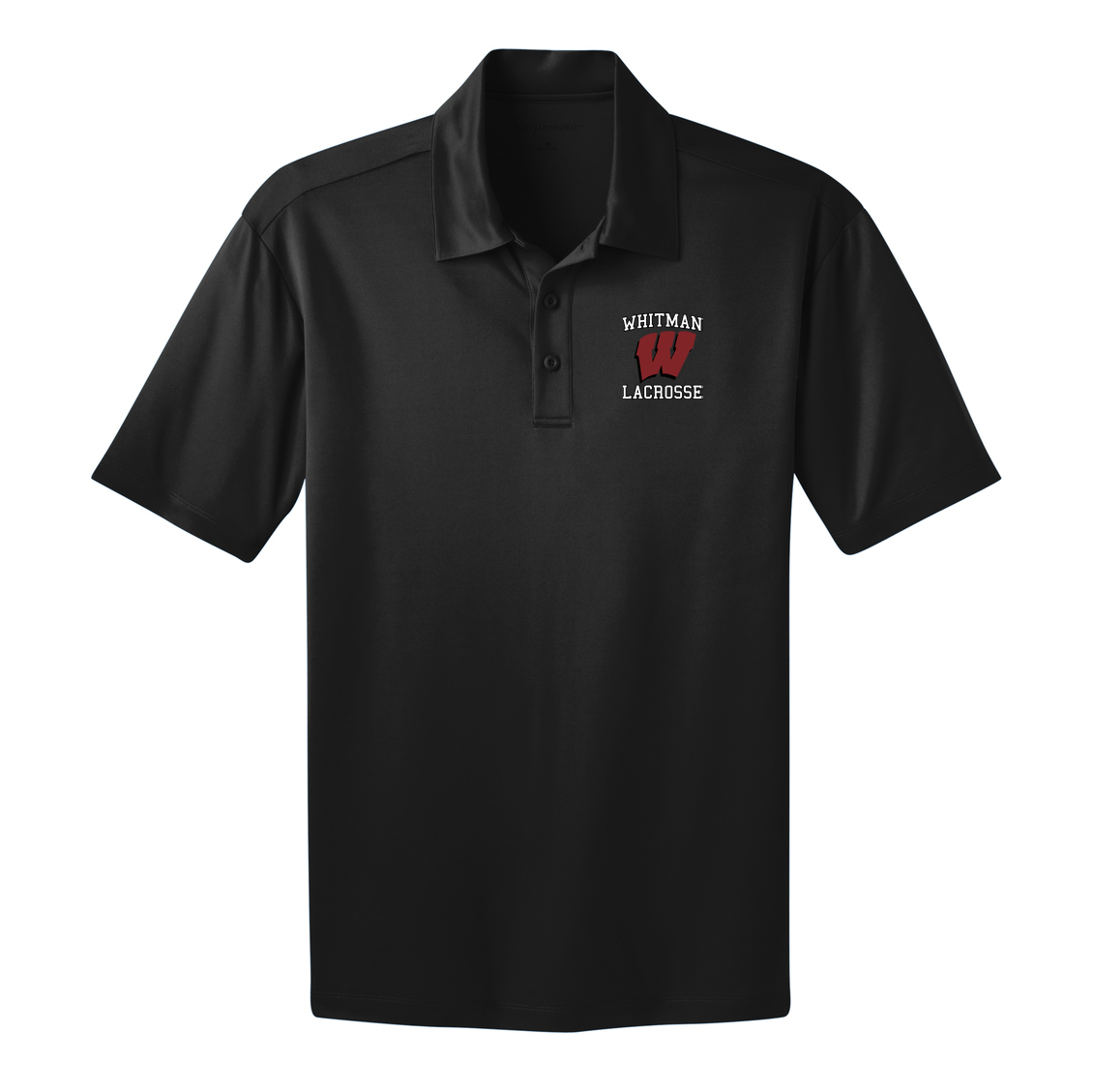 Whitman Lacrosse Men's Black Polo