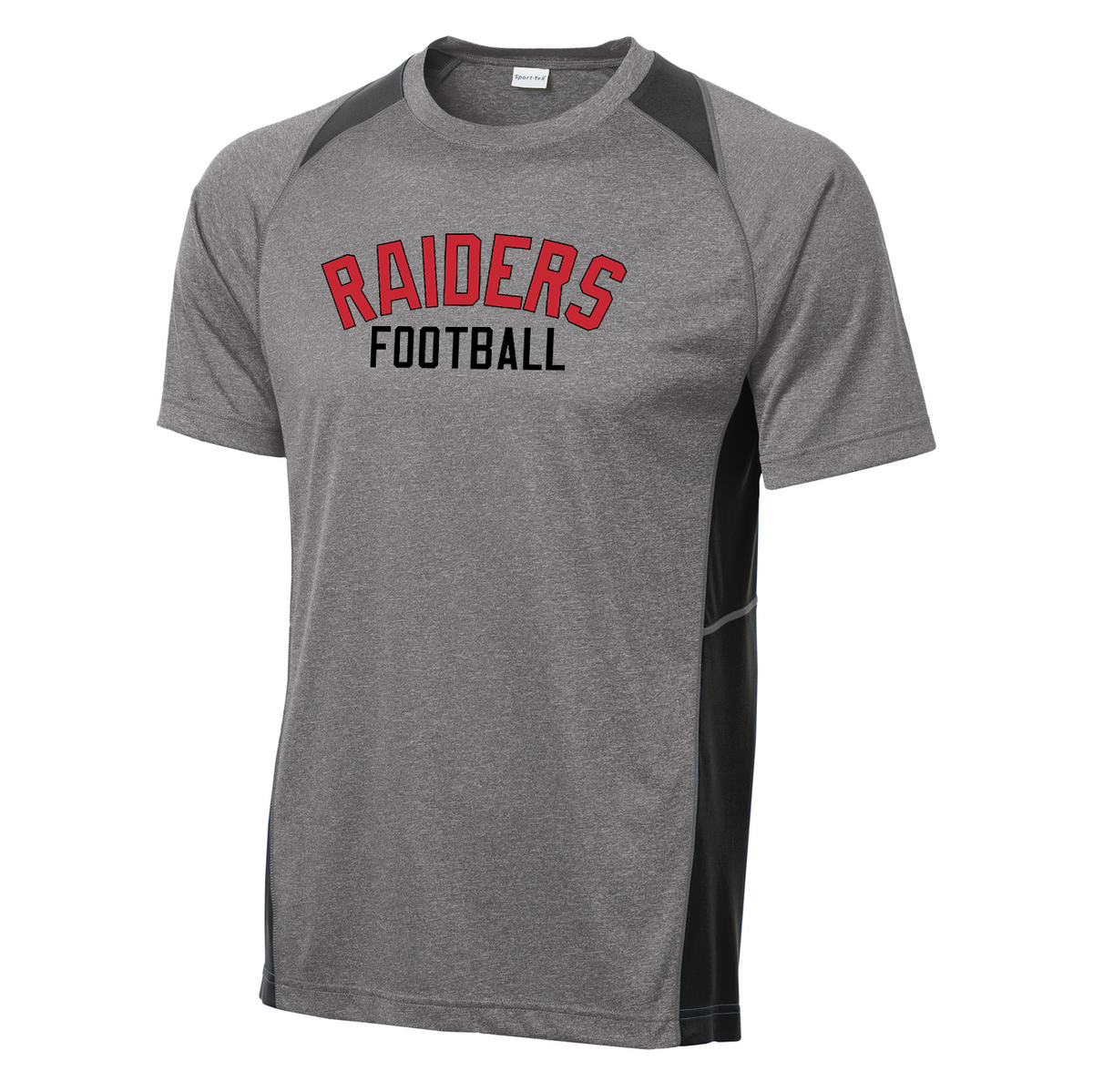 Raiders Youth Football & Cheer Heather Colorblock Tee