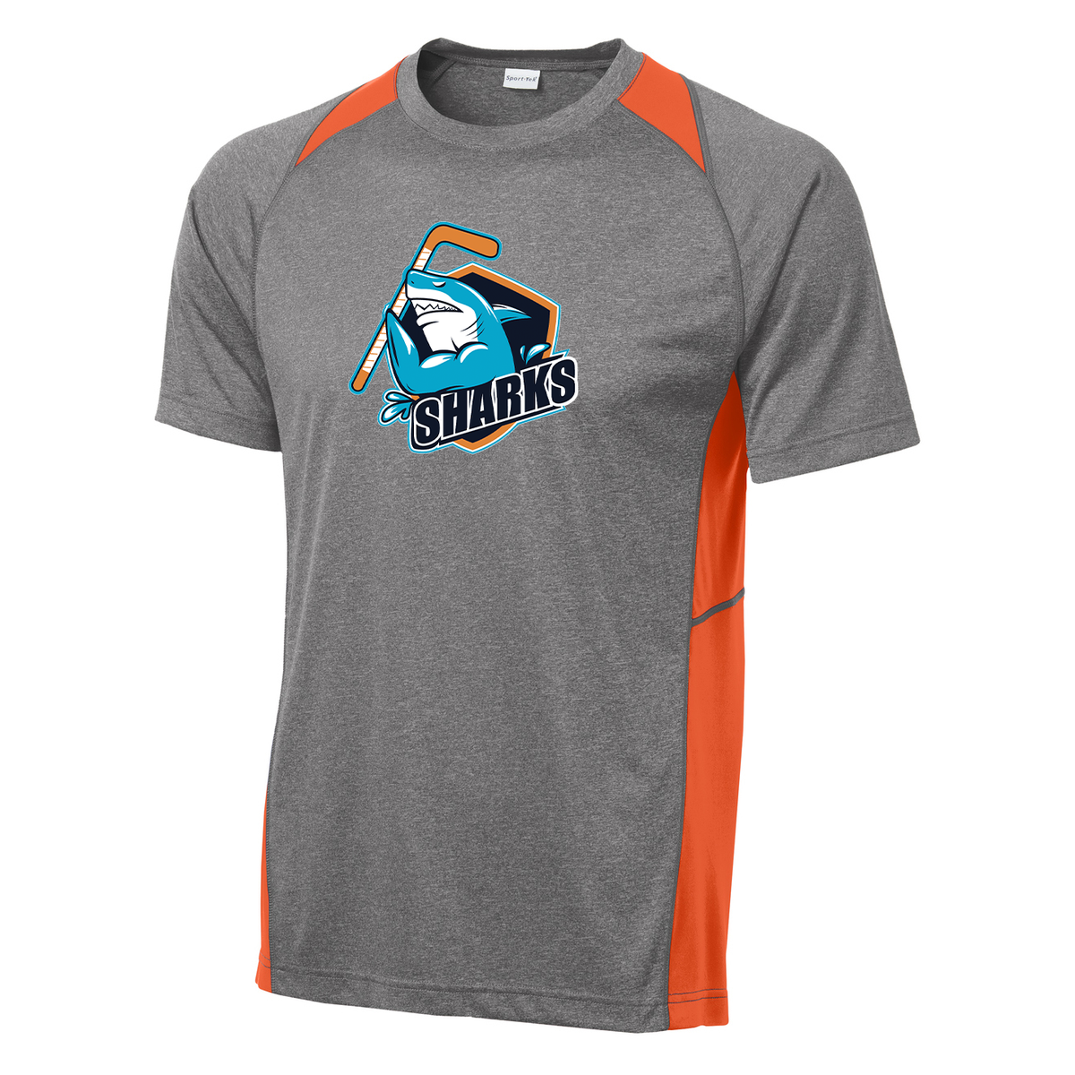 SWFL Sharks Heather Colorblock Contender Tee