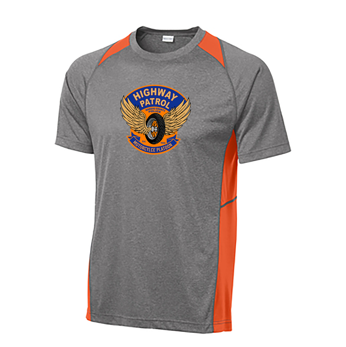 NCPD Motorcycle Unit Heather Colorblock Tee