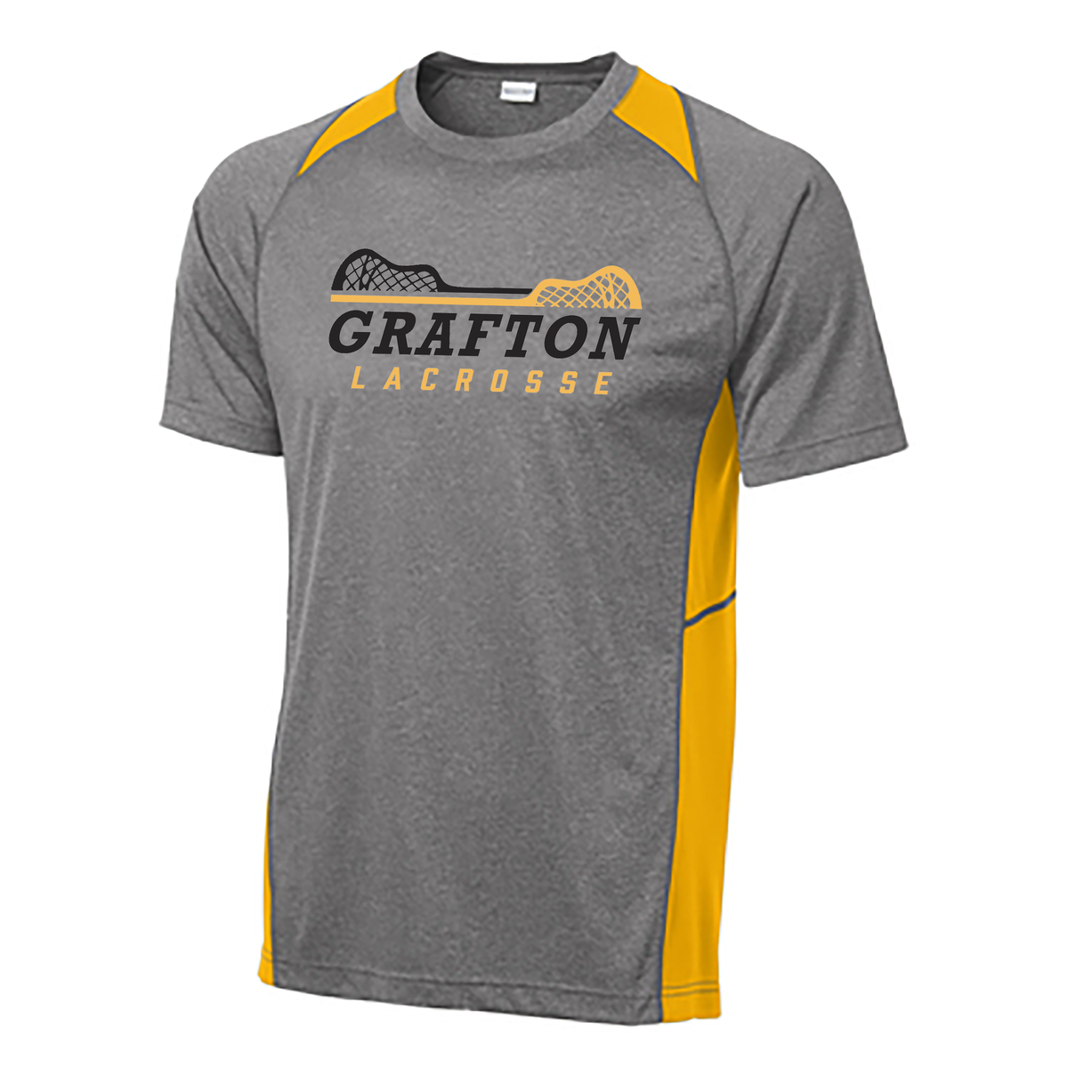 Grafton Lacrosse Heather Colorblock Contender Tee