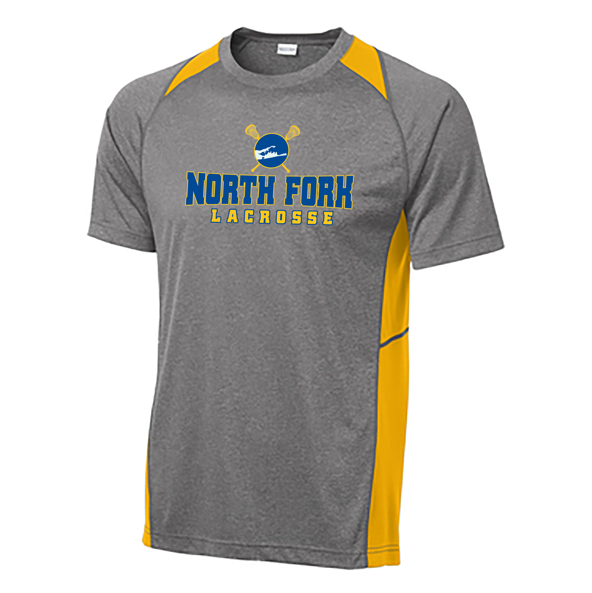 North Fork Lacrosse Heather Colorblock Tee