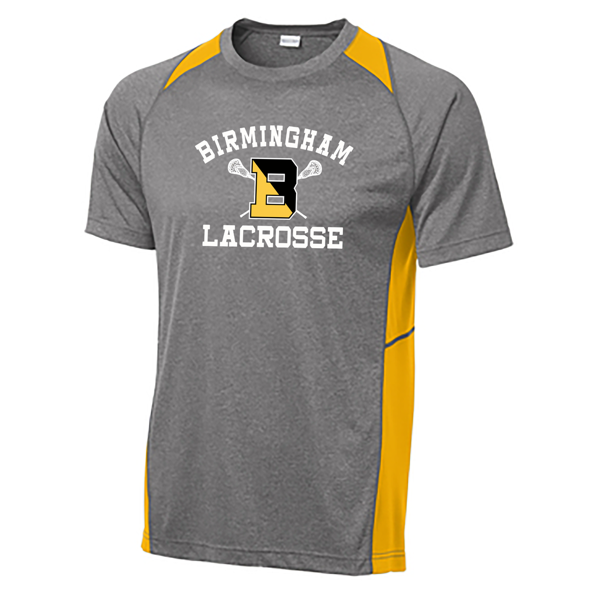 Birmingham Lacrosse Heather Colorblock Tee