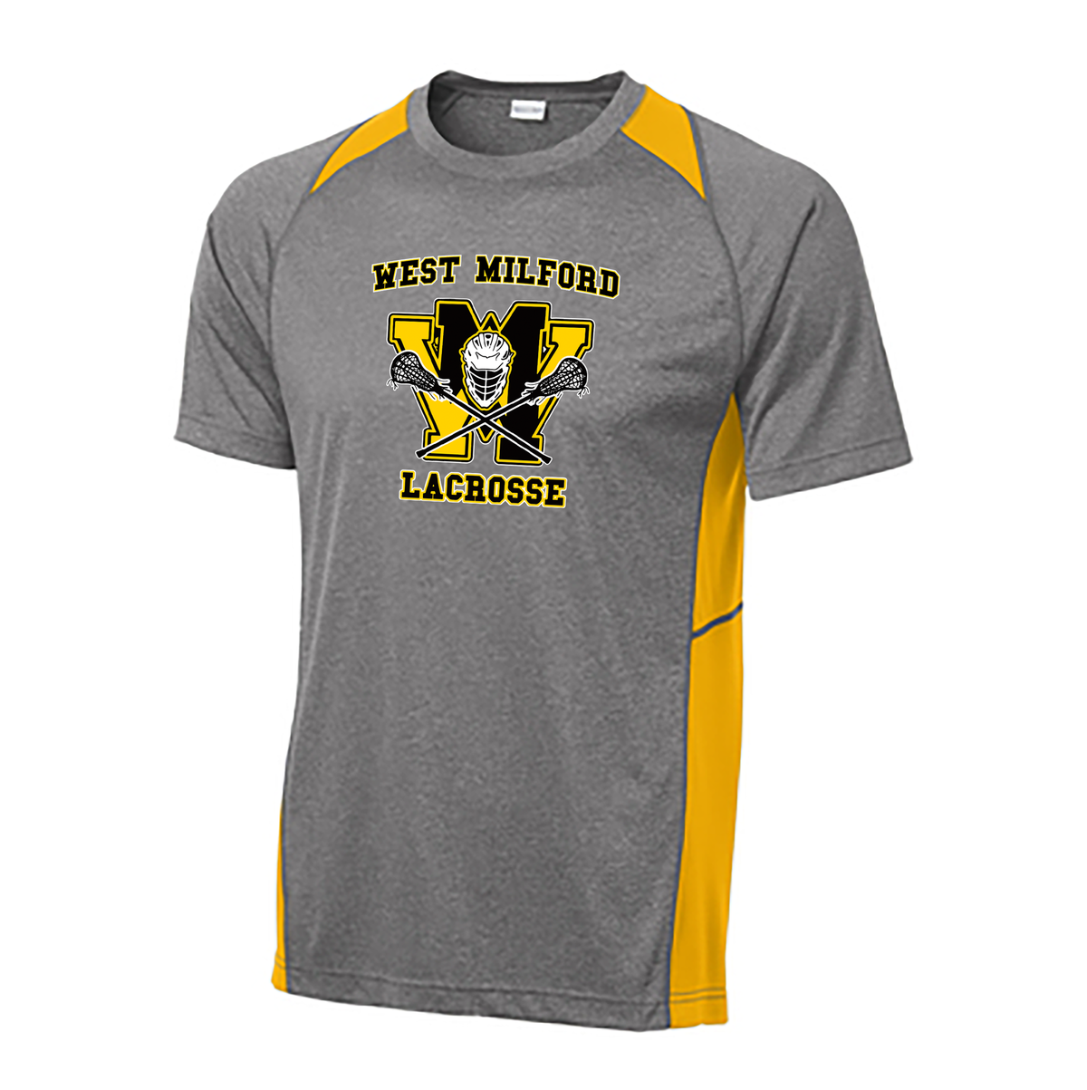 West Milford Lacrosse Heather Colorblock Tee