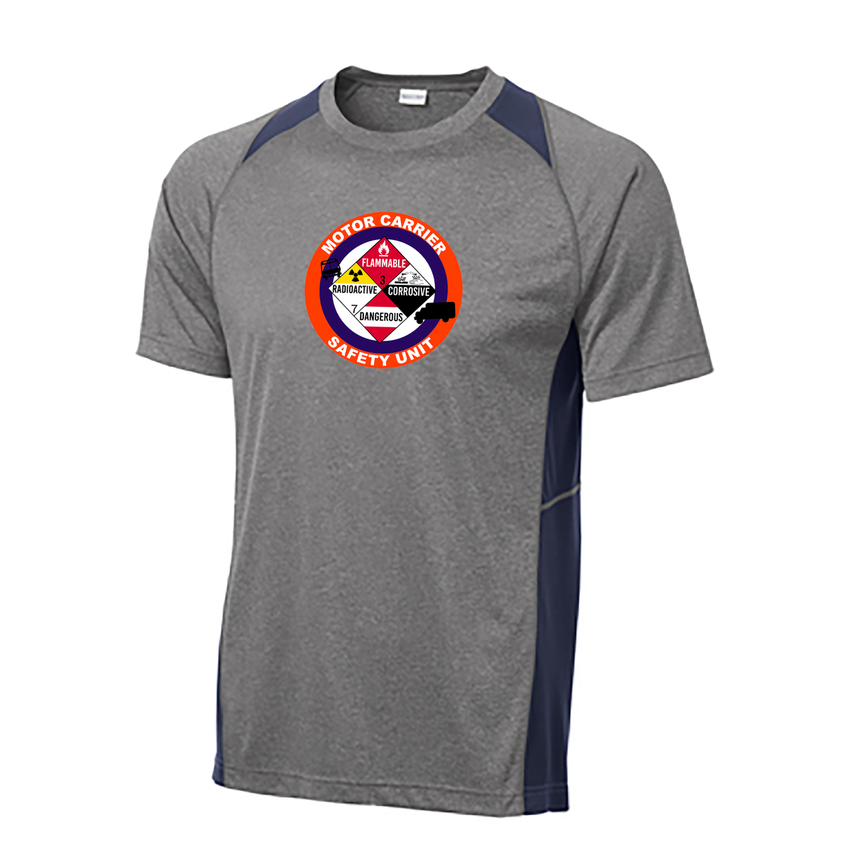 NCPD Motor Carrier Unit Heather Colorblock Tee