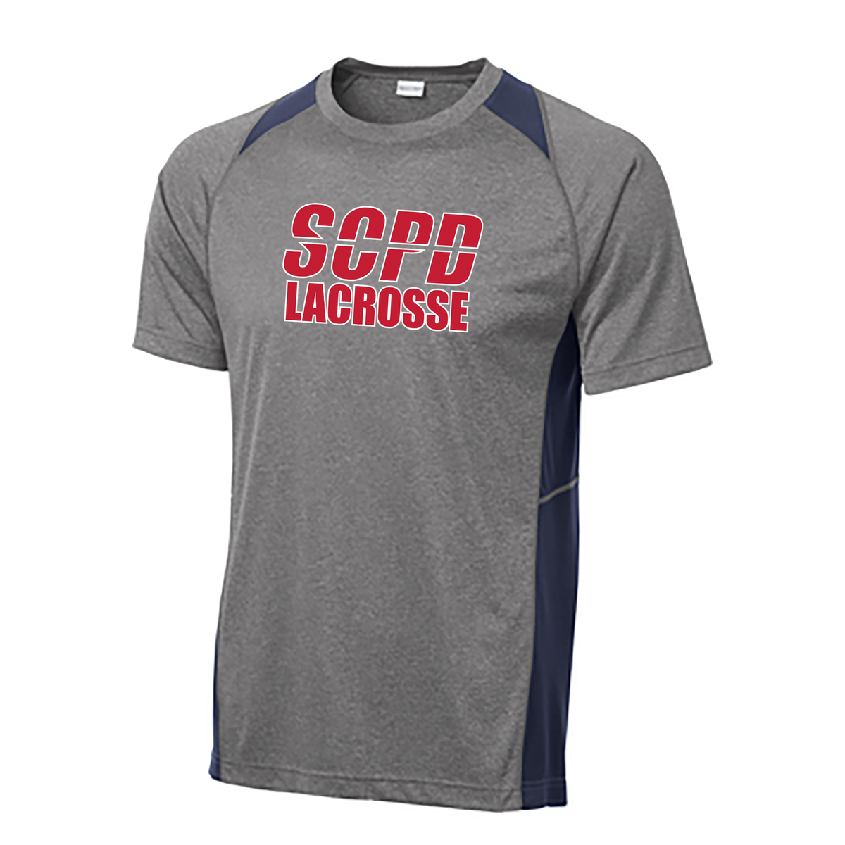 SCPD Lacrosse Heather Colorblock Contender Tee