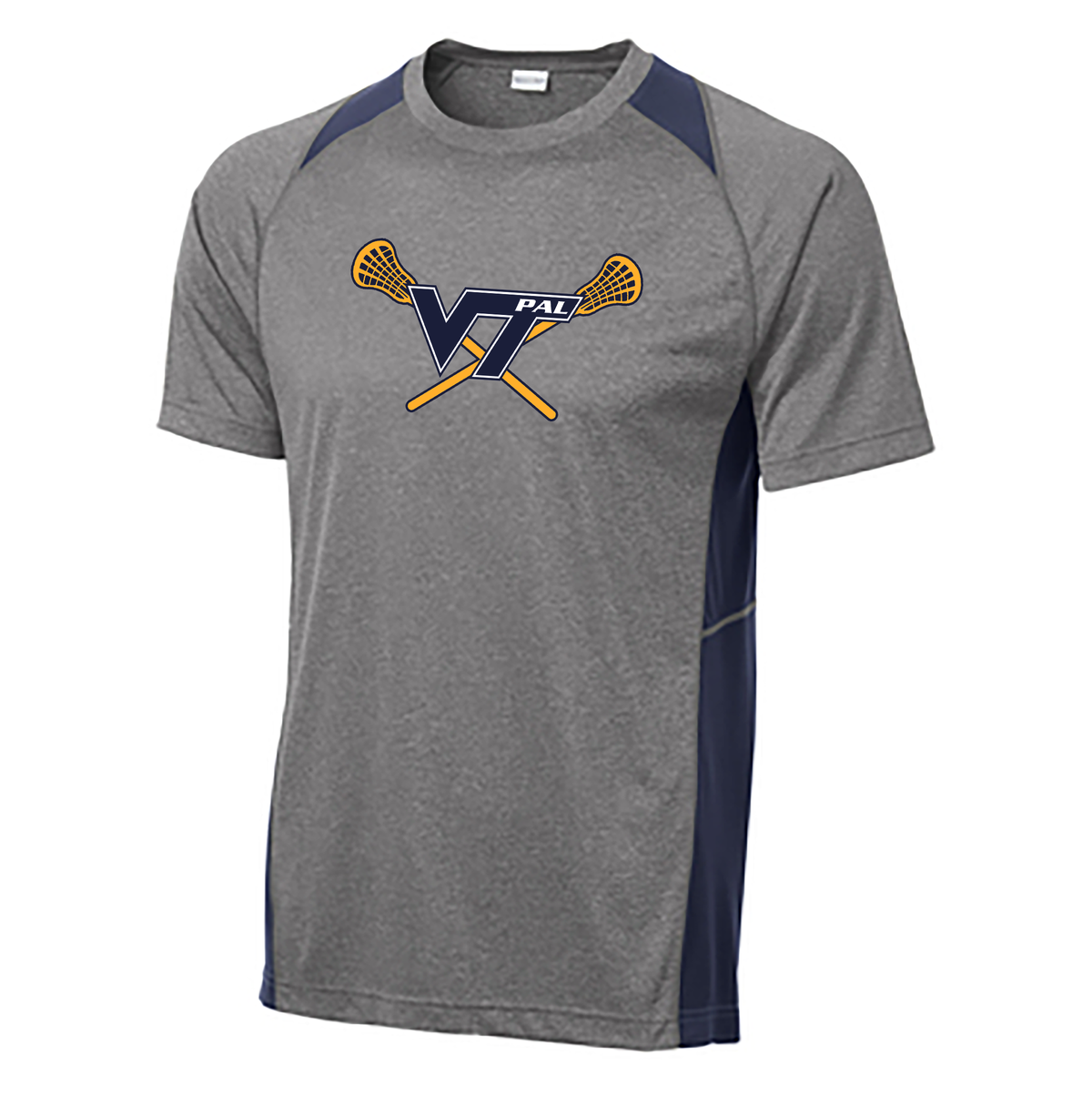 Vernon PAL Lacrosse Heather Colorblock Contender Tee (Available in Youth Sizes)