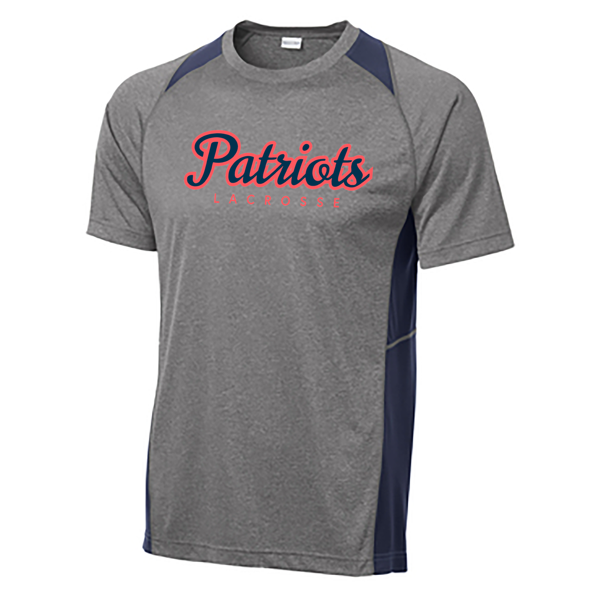 Augusta Patriots Lacrosse Club Heather Colorblock Contender Tee