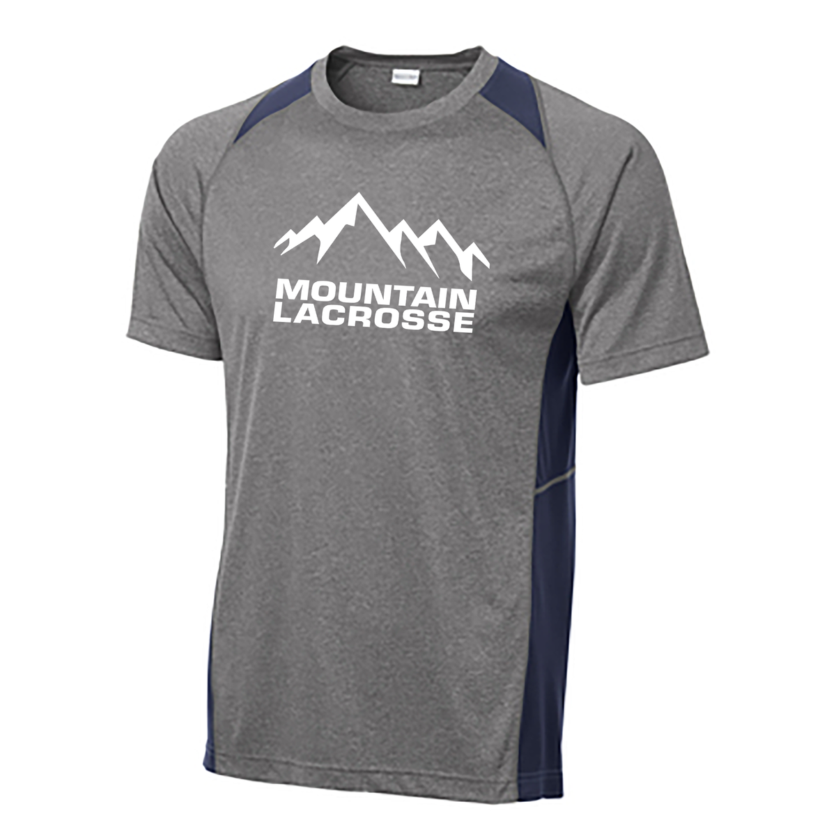 Mountain Lacrosse League Heather Colorblock Contender Tee