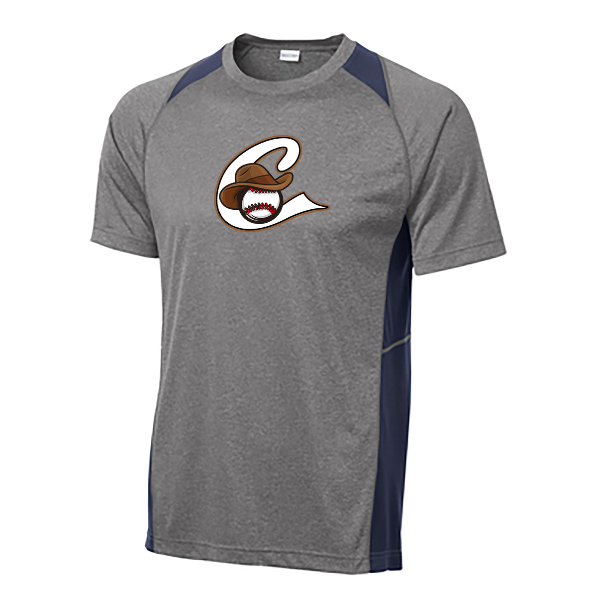 Caballeros Baseball Heather Colorblock Contender Tee