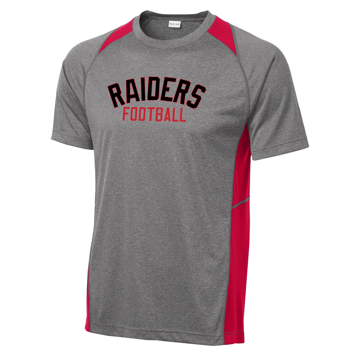 Raiders Youth Football & Cheer Heather Colorblock Tee