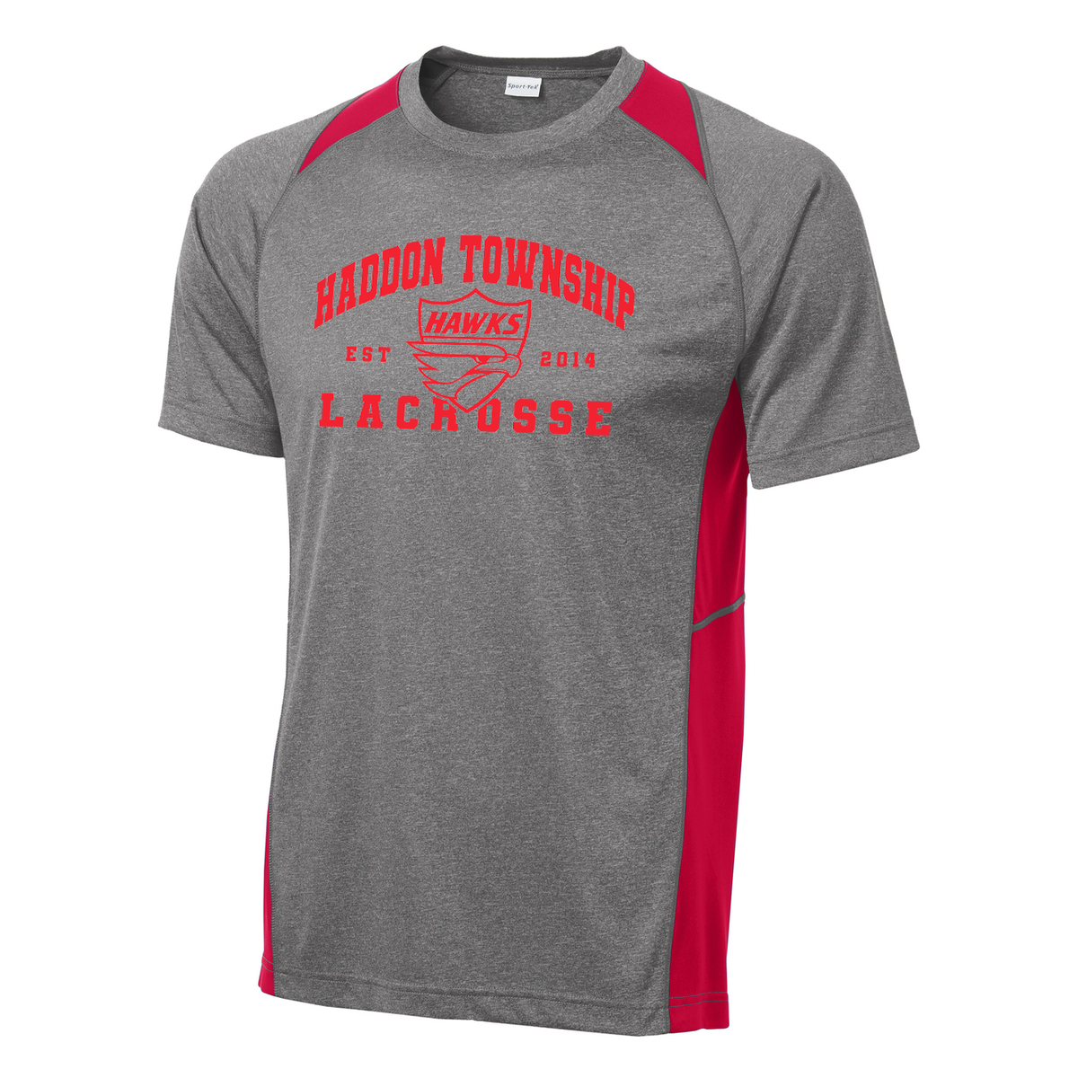 Haddon Township Youth Lacrosse Heather Colorblock Tee