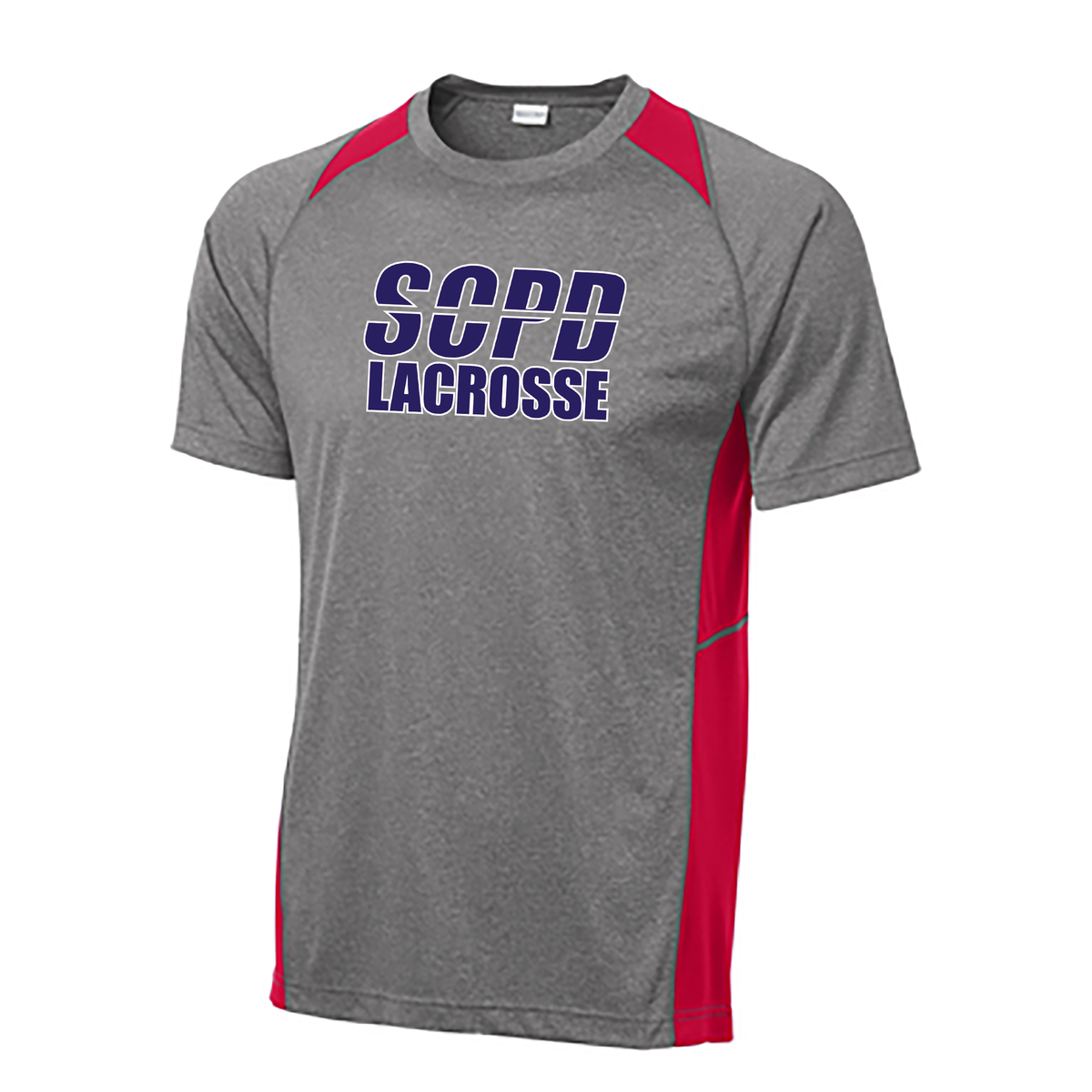 SCPD Lacrosse Heather Colorblock Contender Tee