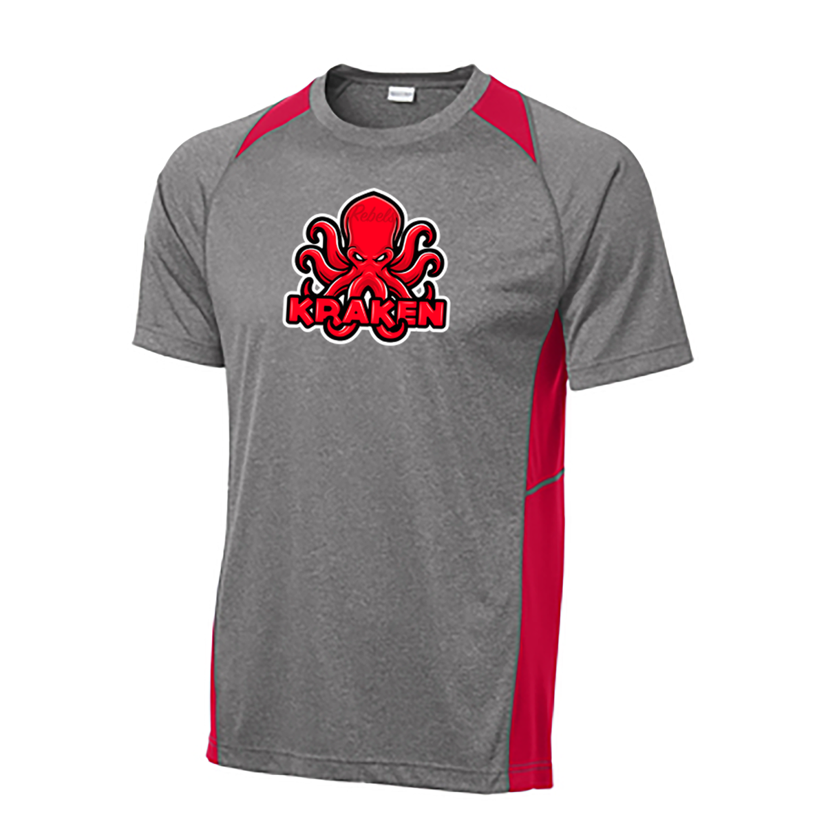 Rebels 2033 Kraken Heather Colorblock Contender Tee