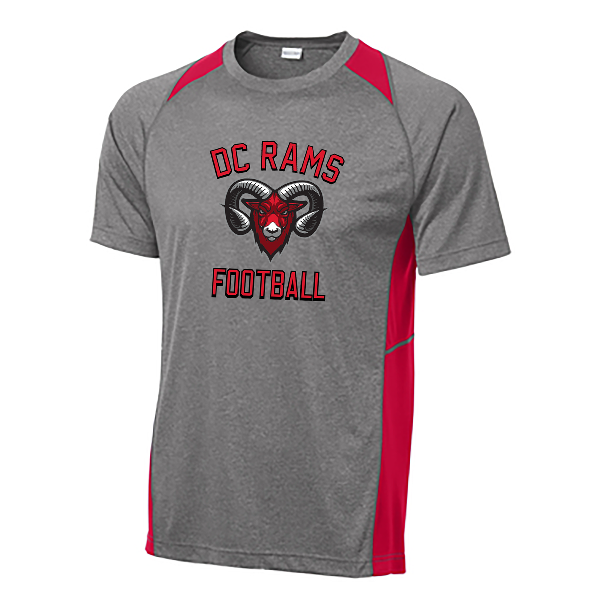 DC Rams Football Heather Colorblock Contender Tee