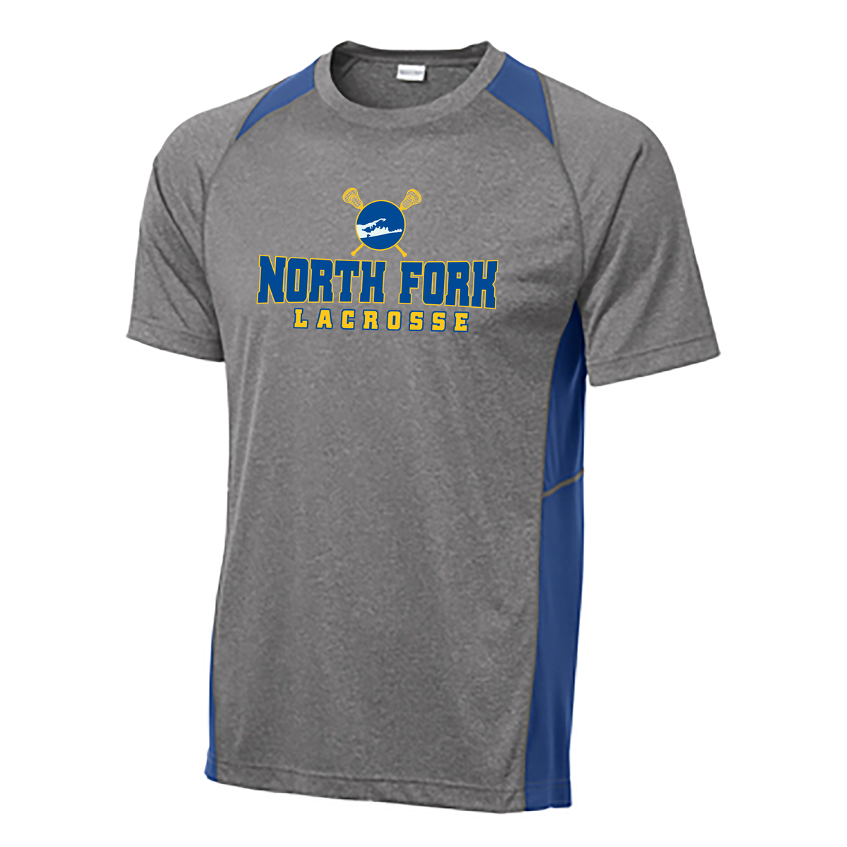 North Fork Lacrosse Heather Colorblock Tee