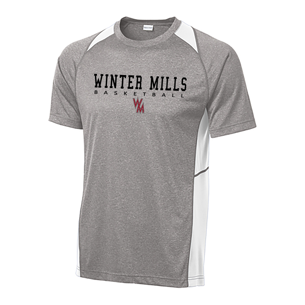 Winters Mill HS Basketball Heather Colorblock Contender Tee