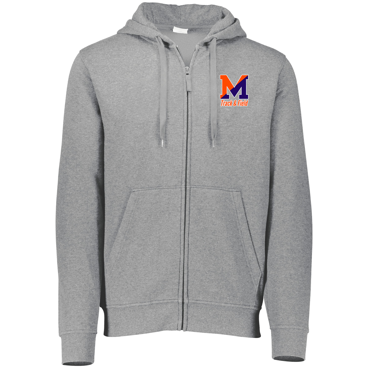 Manhasset Track & Field 60/40 Fleece Full Zip Hoodie