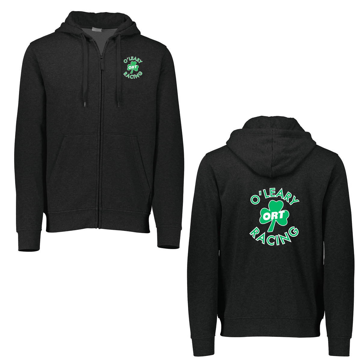 O'Leary Running Club 60/40 Fleece Full Zip Hoodie