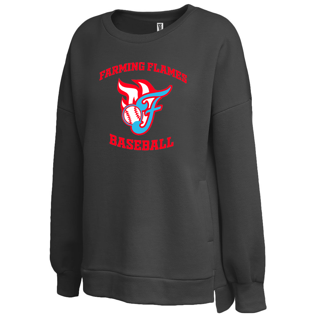 Farming Flames Baseball Club Women's Droptail Crew