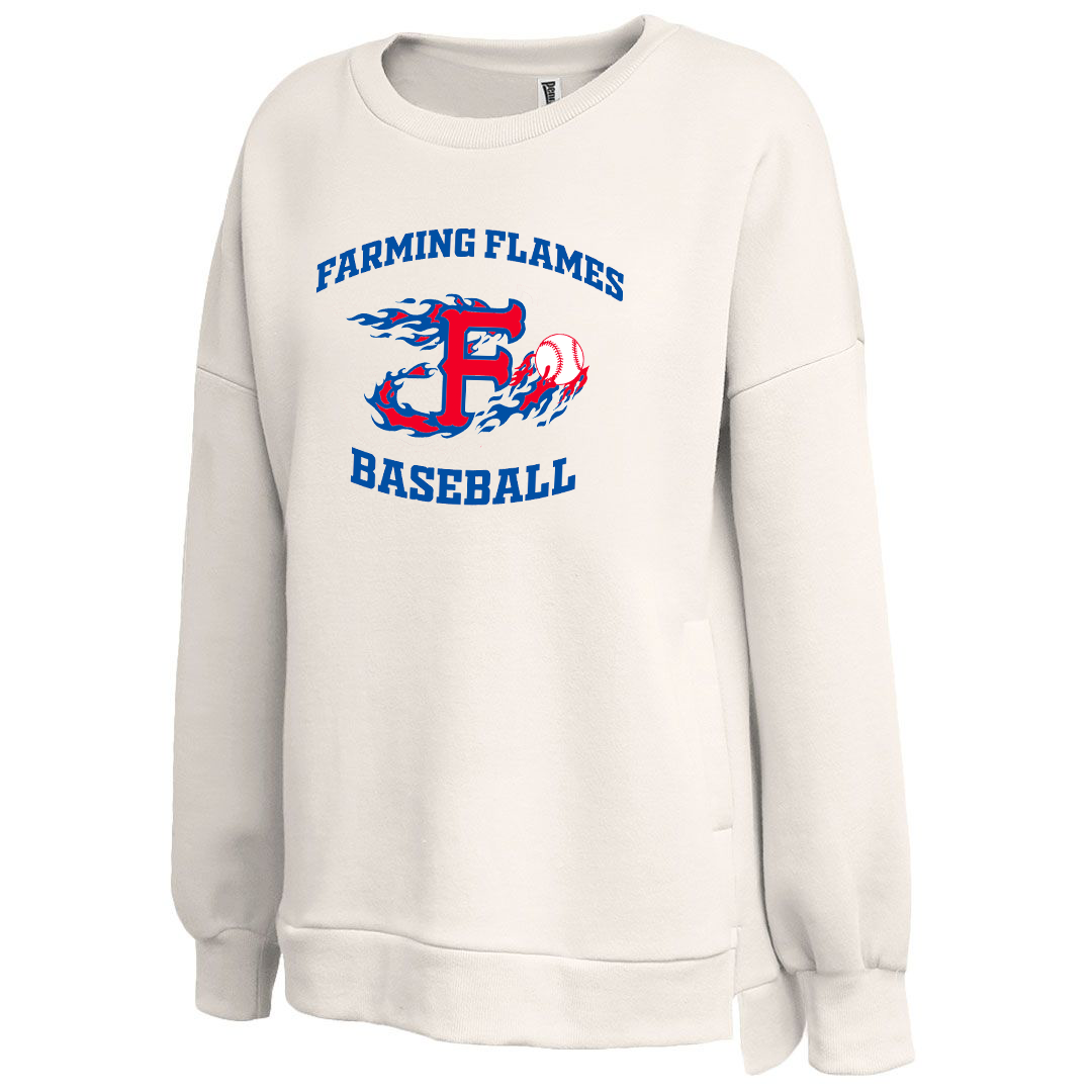 Farming Flames Baseball Club Women's Droptail Crew