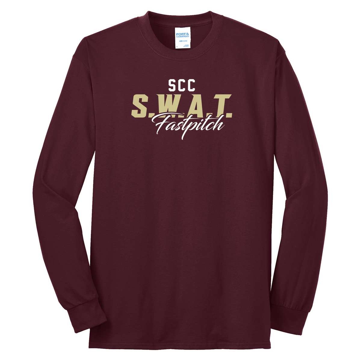 SCC S.W.A.T. Fastpitch Long Sleeve Core Blend Tee (TALL SIZES)