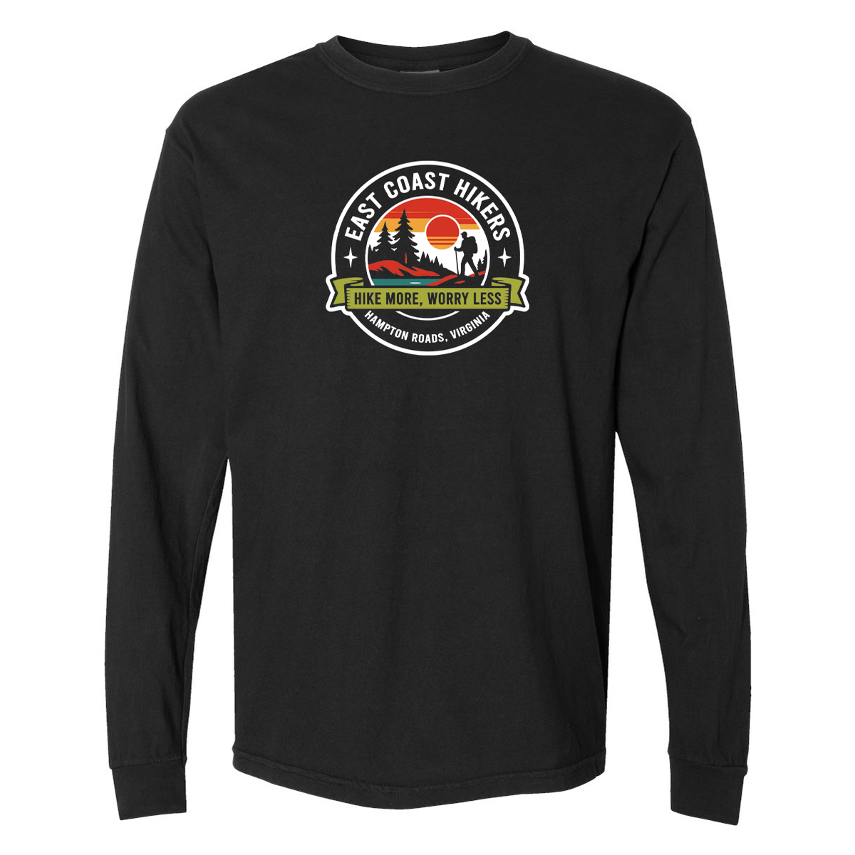 East Coast Hikers Garment-Dyed Long Sleeve Tee