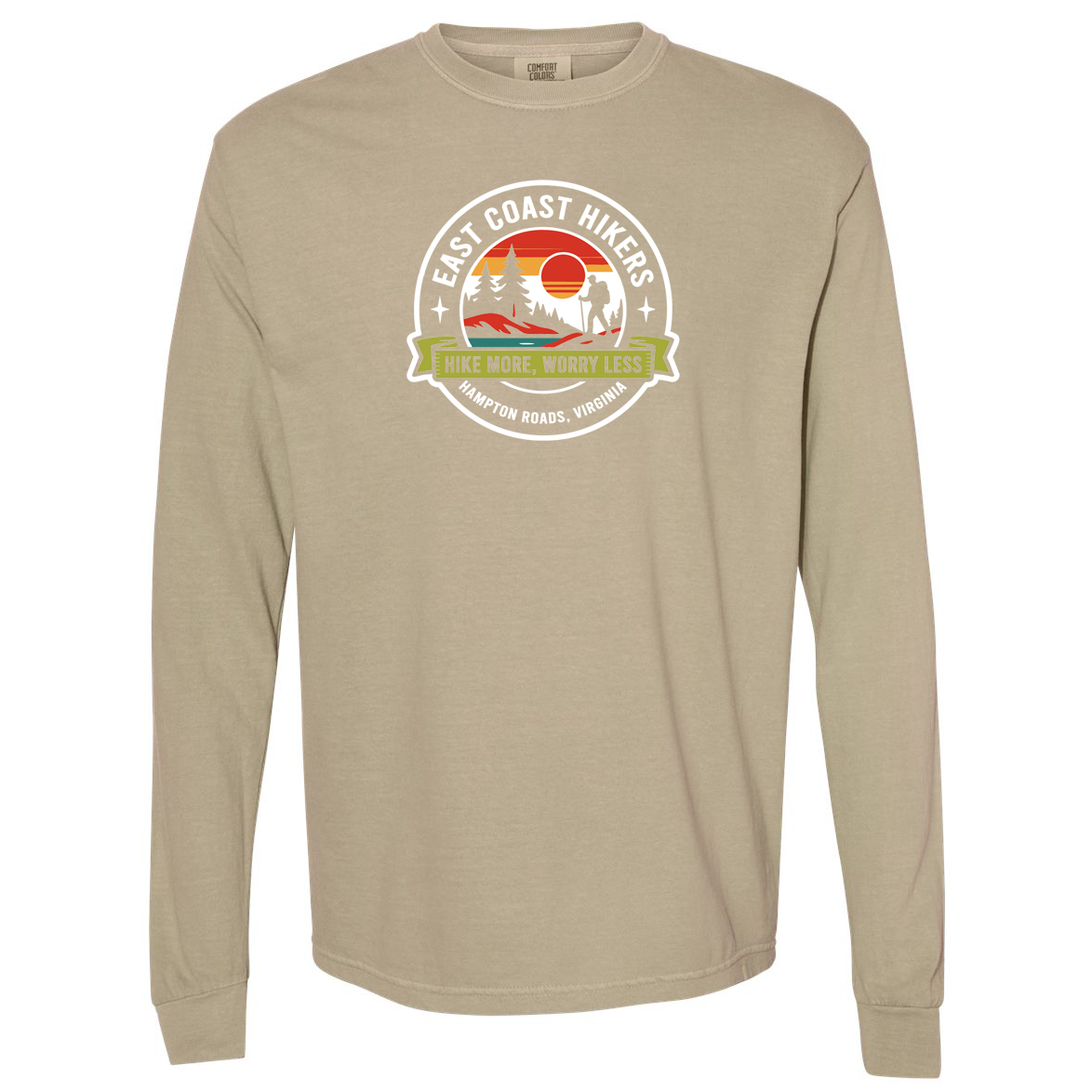 East Coast Hikers Garment-Dyed Long Sleeve Tee