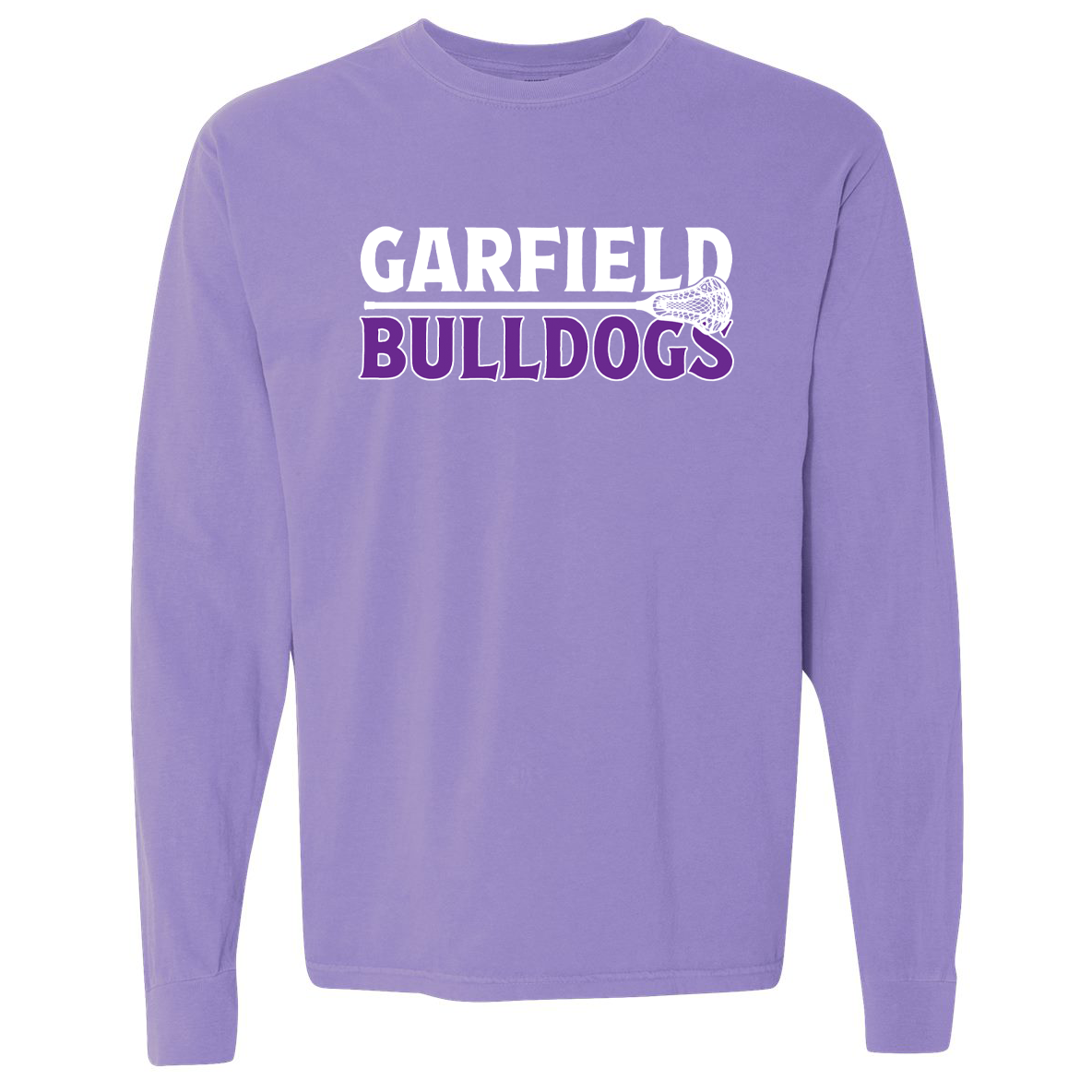 Garfield Lacrosse Garment Dyed Long Sleeve Tee
