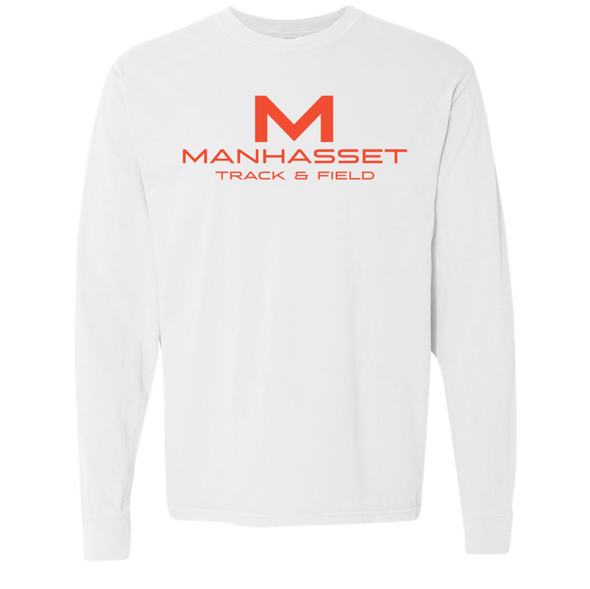 Manhasset Track & Field Garment Dyed Long Sleeve Tee *SMALL "M' ON BACK NECK*