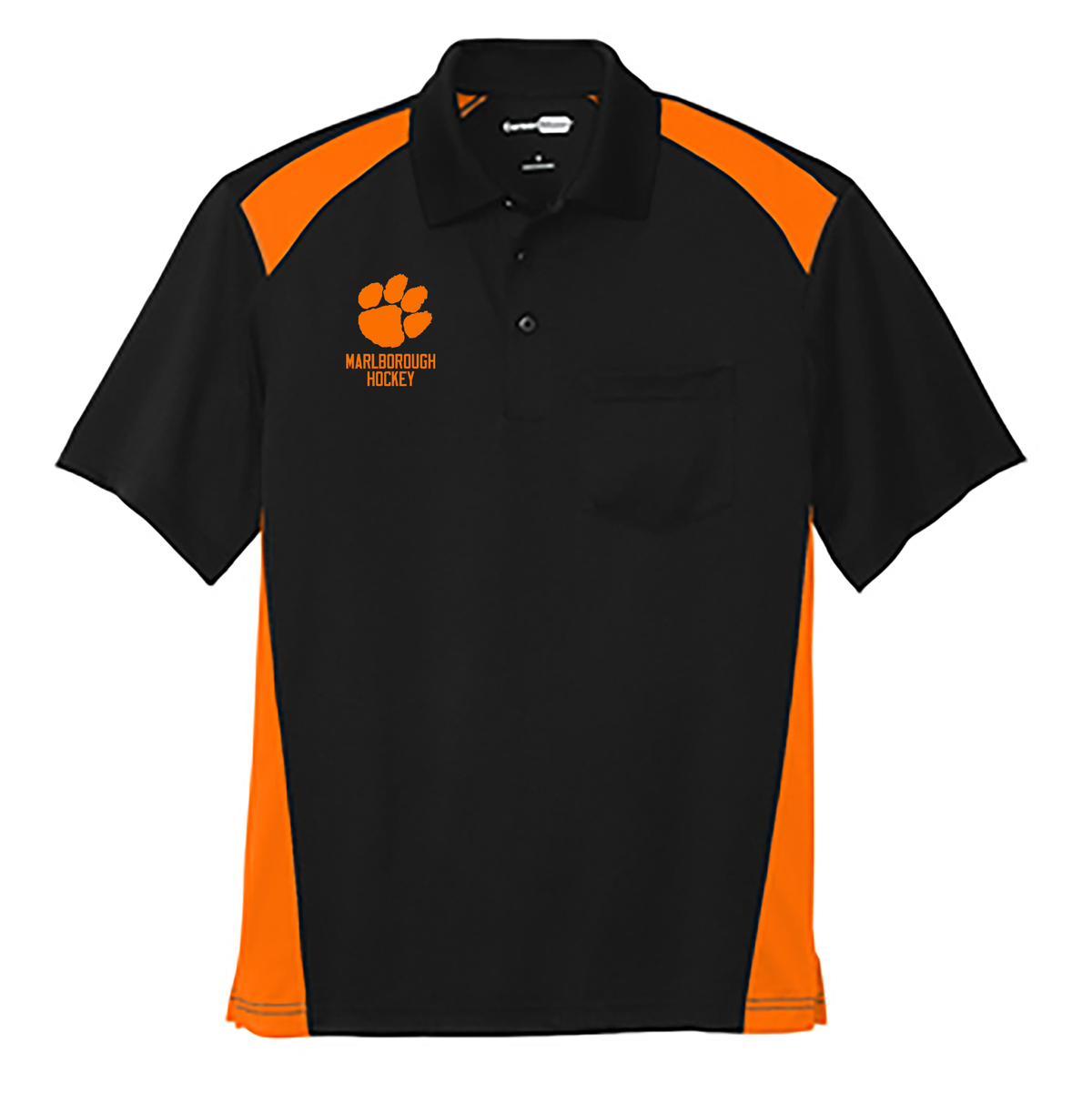 Marlborough Hockey Select Snag-Proof Two Way Colorblock Pocket Polo