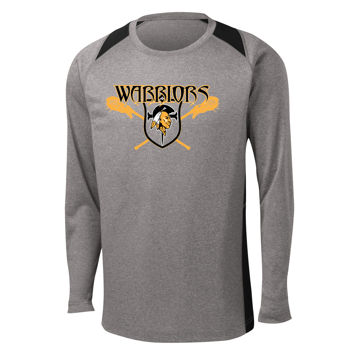 Upper Township Warriors Lacrosse LS Colorblock Contender Tee