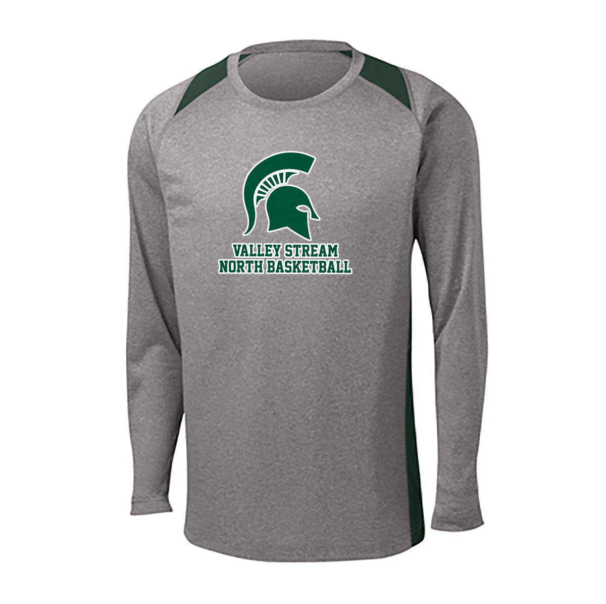 Valley Stream North Basketball Long Sleeve Colorblock Contender Tee