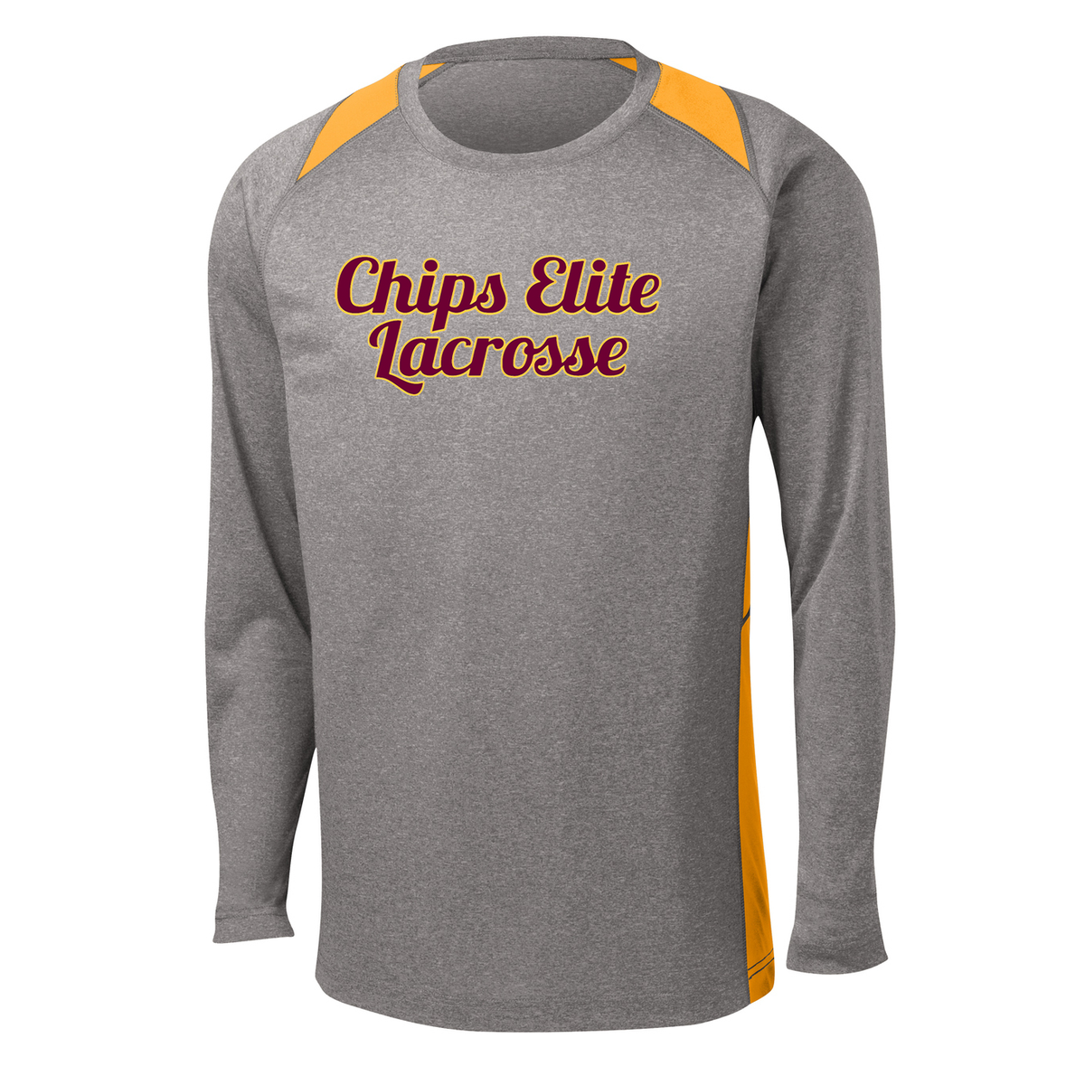 Chips Elite Lacrosse LS Colorblock Contender Tee