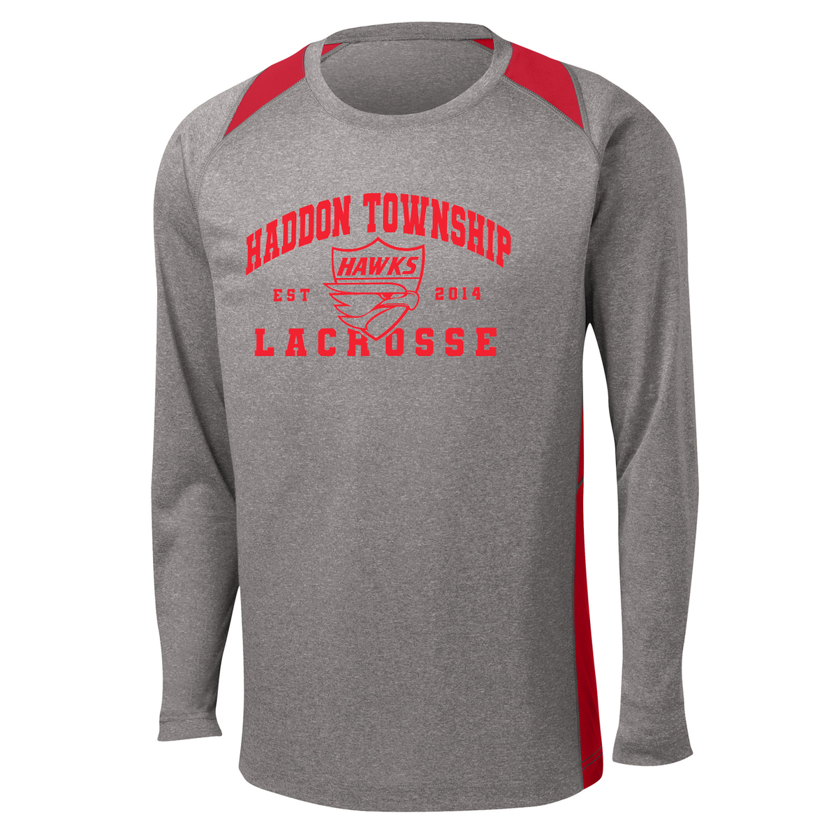Haddon Township Youth Lacrosse LS Colorblock Contender Tee