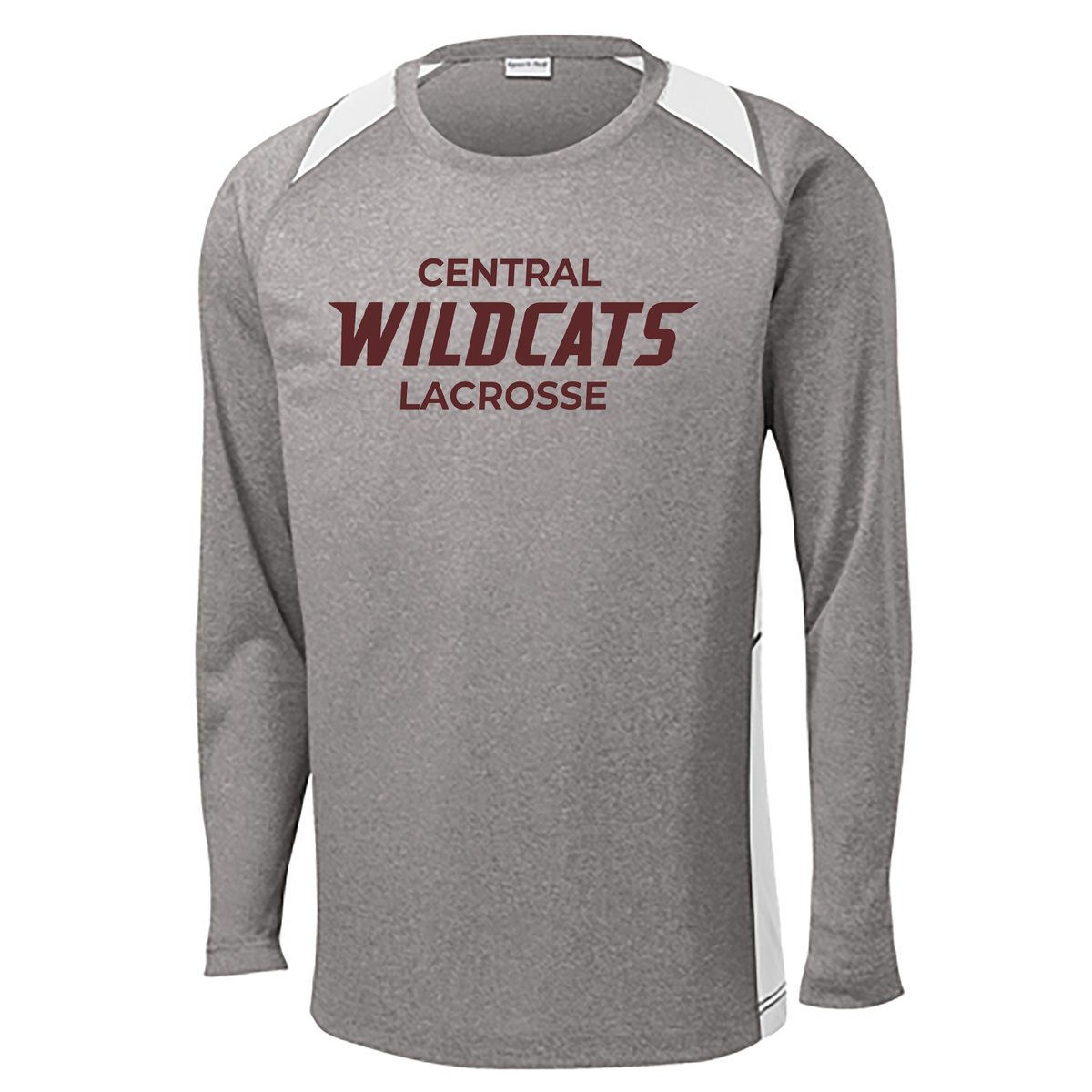 Central Wildcats Long Sleeve Colorblock Contender Tee