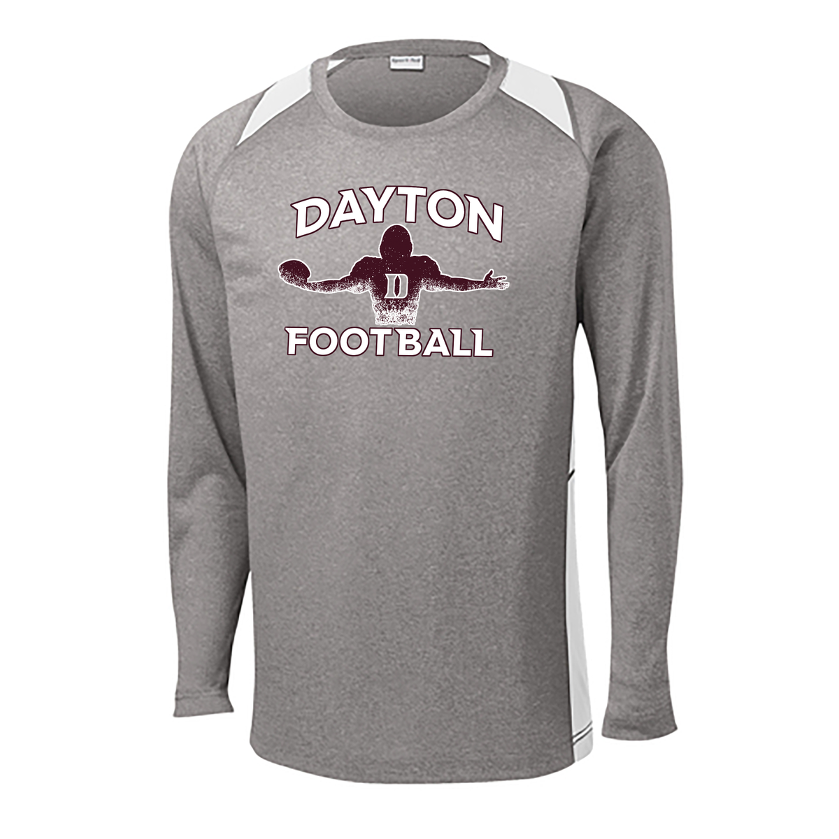 Dayton HS Football Long Sleeve Colorblock Contender Tee