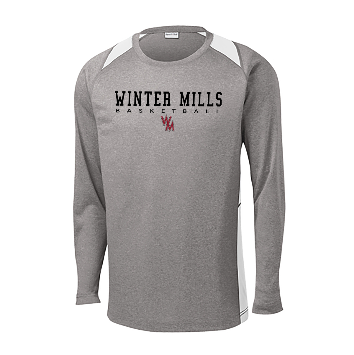 Winters Mill HS Basketball Long Sleeve Colorblock Contender Tee