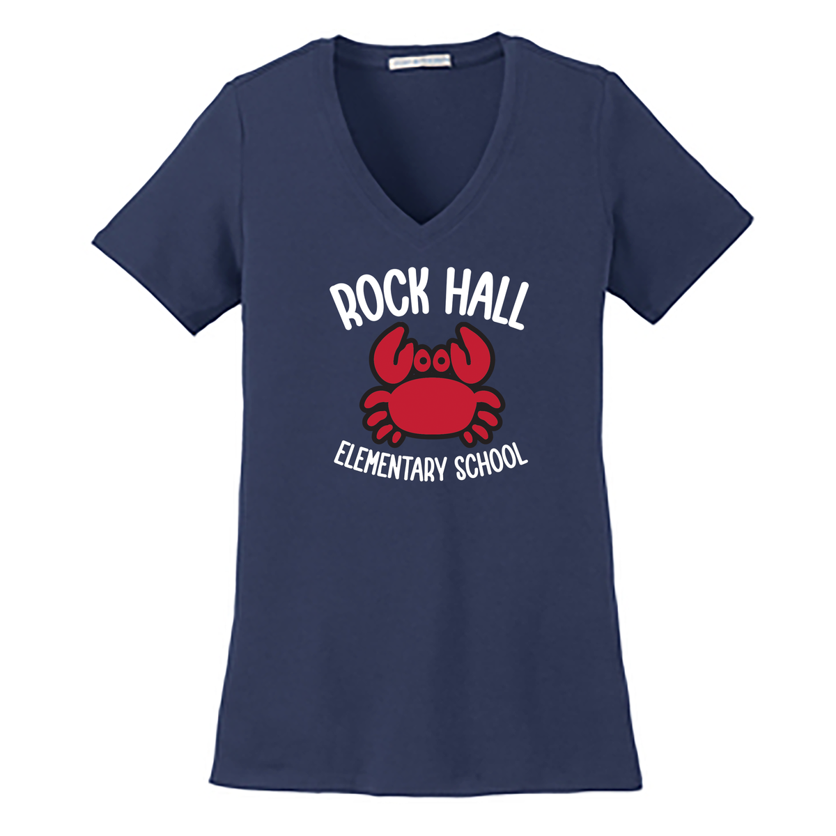 Rock Hall Elementary School Ladies Concept Stretch V-Neck Tee