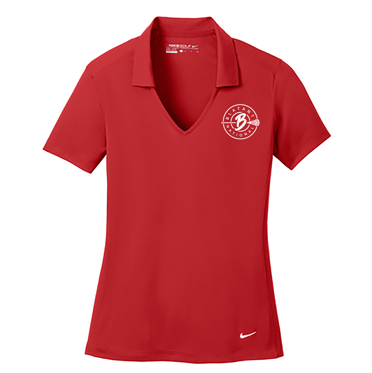 Blatant National Lacrosse Nike Ladies Dri-FIT Vertical Mesh Polo