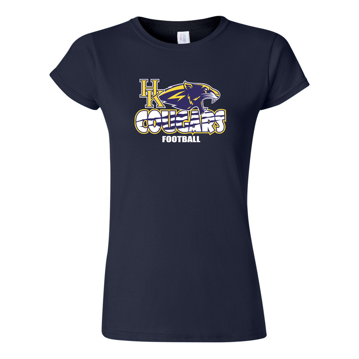 Haddam Killingworth Youth Football Softstyle Ladies T-Shirt