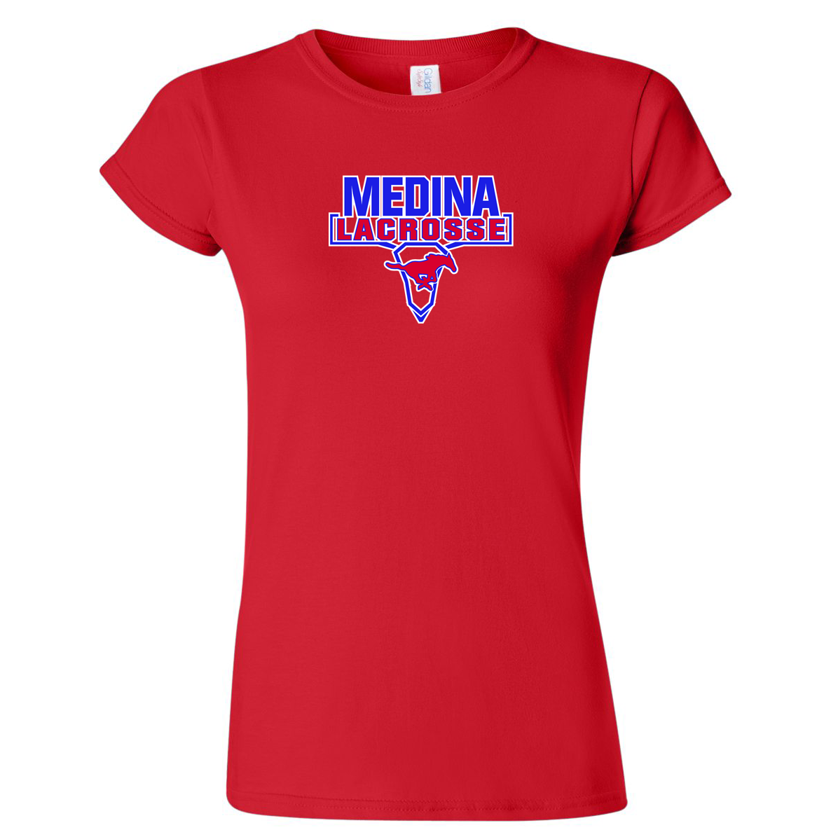 Medina Mustangs Lacrosse Softstyle Ladies T-Shirt