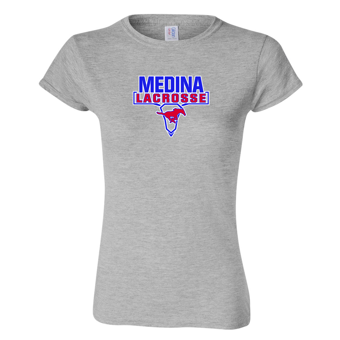 Medina Mustangs Lacrosse Softstyle Ladies T-Shirt